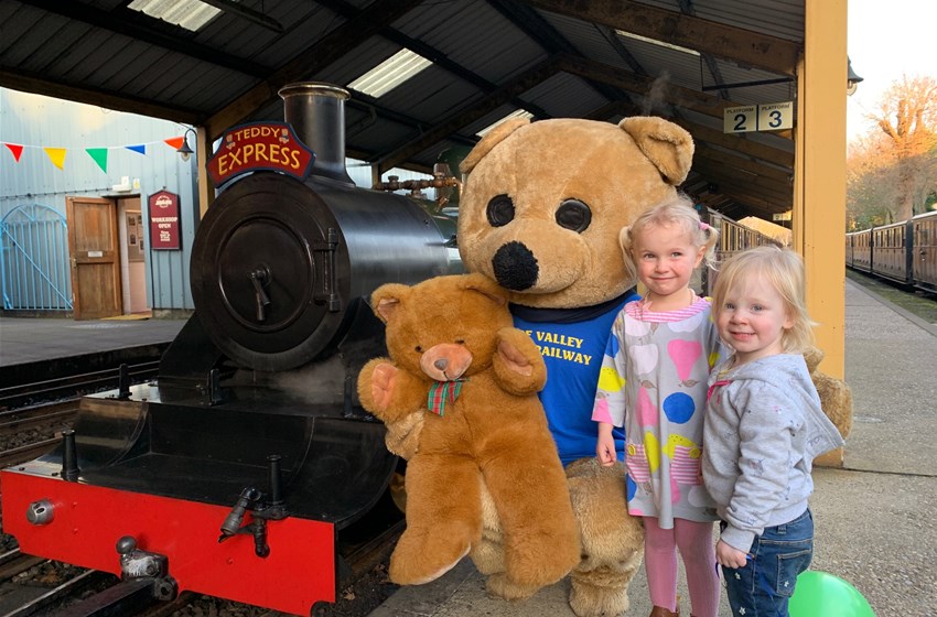 Bure Valley Railway Teddy Bear Express, Bure Valley Railway, Norwich Road, Aylsham, Norfolk, NR11 6BW | Our resident mascot bear will be dressed up for the occasion to welcome each train at Aylsham Station. Children can take part in a spot the teddy bears quiz on the train journey, a station trail and colouring activities. | Train, Half Term activities, Children activities, Family activities, Family Day out